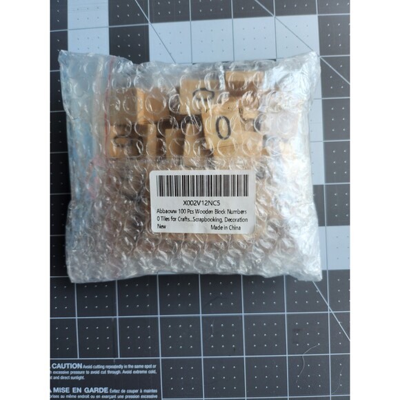 100 pc Wooden Block Tiles (Scrabble Size) B47 - Picture 2 of 3